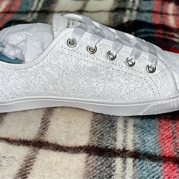 Kate Spade-Trista Glitter Sneaker in white size 8 1/2 - Picture 15 of 16